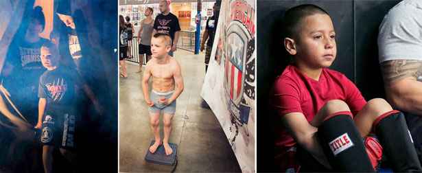Fotógrafo peruano percorreu os Estados Unidos para mostrar o mundo das lutas competitivas de MMA entre crianças. Tratados como profissionais, com apelidos ameaçadores, músculos e pesagem, os meninos não escondem as lágrimas diante da derrota 