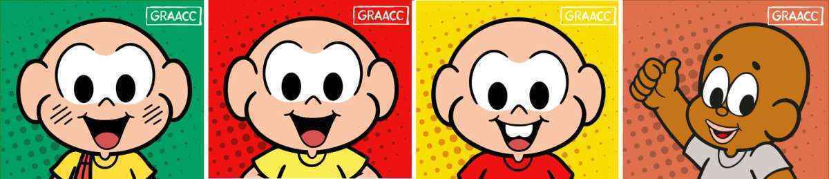 Novos personagens de desenhos ficam carecas em campanha do Graac