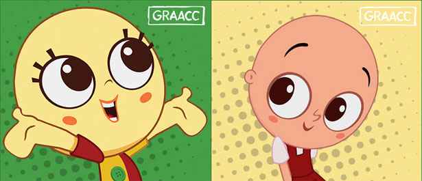 Novos personagens de desenhos ficam carecas em campanha do Graac