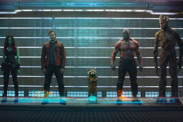 Gamora, Peter Quill, Rocket, Drax e Groot: quinteto abusa da irreverncia para vencer os adversrios