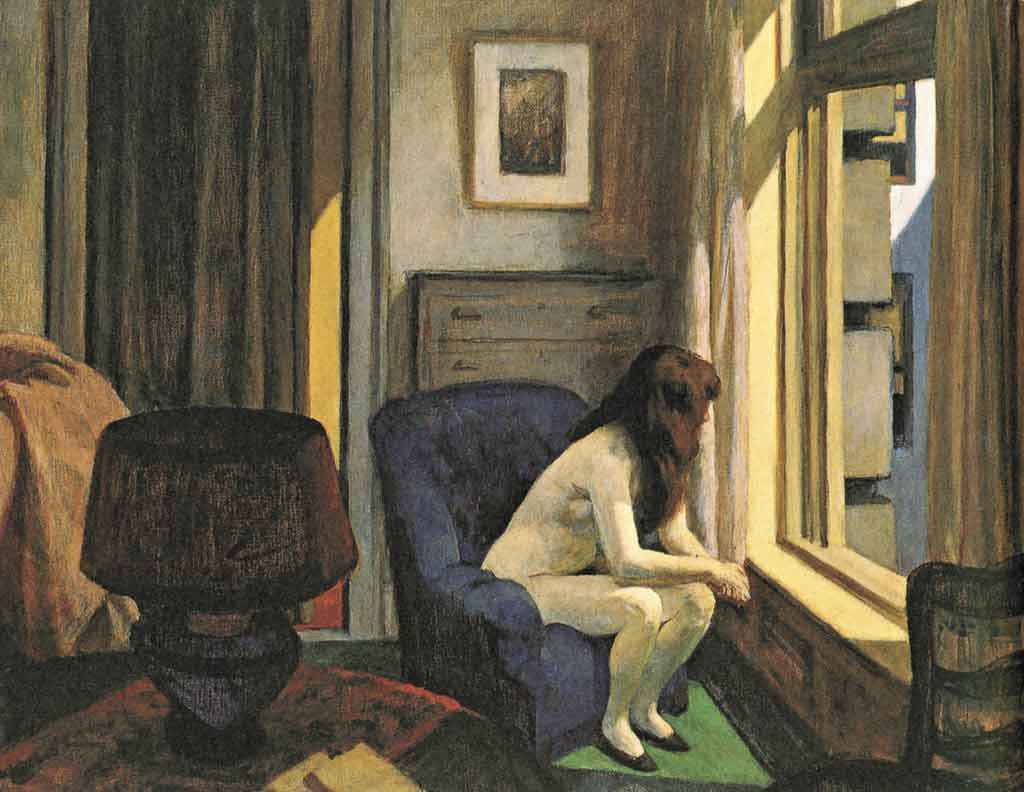Onze da manh, leo sobre tela de Edward Hopper, de 1926/Sesc/Reproduo