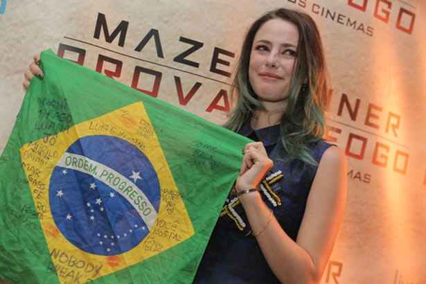 Me sinto em casa no Brasil, diz atriz da saga Maze Runner