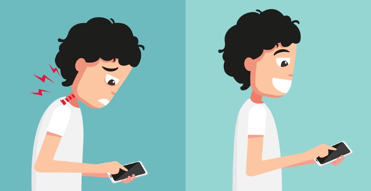 Uso incorreto do celular pode provocar danos no pescoço e na coluna - Uai  Saúde