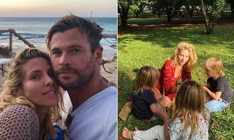 Chris Hemsworth anuncia pausa na carreira para cuidar dos filhos