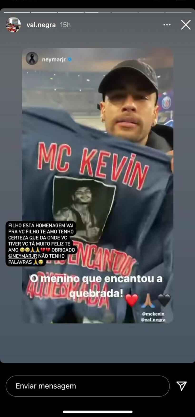 MC VK, amigo de MC Kevin, diz: 'Estou sendo julgado por calúnias