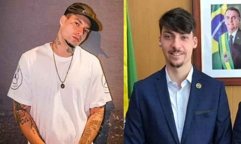 Internautas compararam Jair Renan Bolsonarocom o rapper FilipeRet